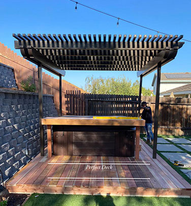 Cedar Decking in Sylmar, CA