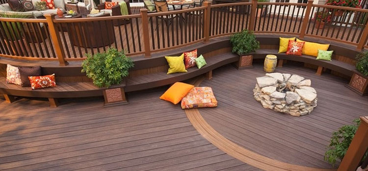 Gray TREX Decking in Sylmar, CA